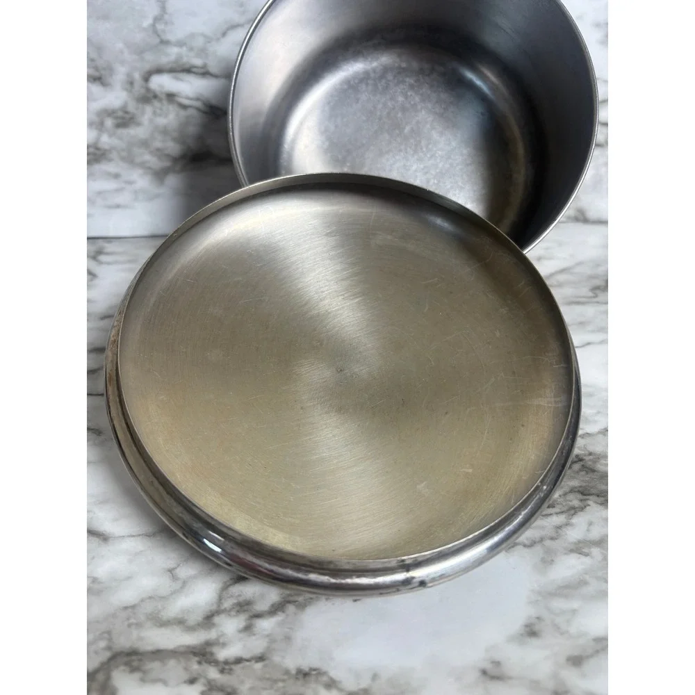 Revere Ware 1 Qt Saucepan & Lid Copper Bottom Stainless Steel Vintage USA 1801